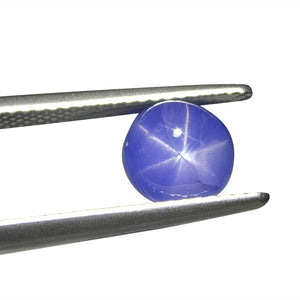 2.99ct Round Cabochon Blue Star Sapphire from Burma - Skyjems Wholesale Gemstones