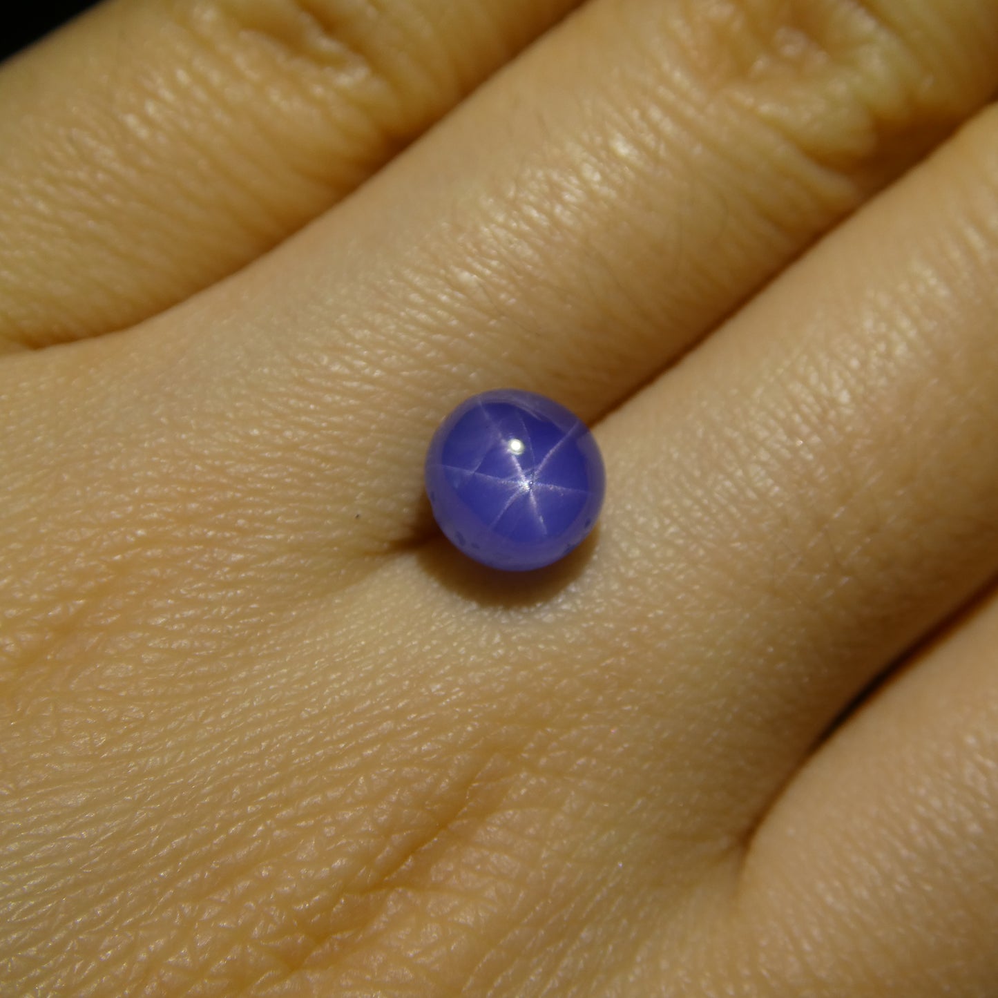 2.99ct Round Cabochon Blue Star Sapphire from Burma - Skyjems Wholesale Gemstones