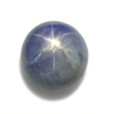 8.05ct Oval Cabochon Blue Star Sapphire from Sri Lanka, Unheated - Skyjems Wholesale Gemstones