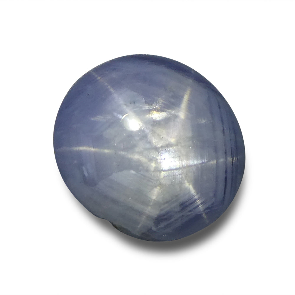 Star Sapphire 8.95 cts 12.27 x 11.01 x 6.02 Oval Cabochon Blue  $3580