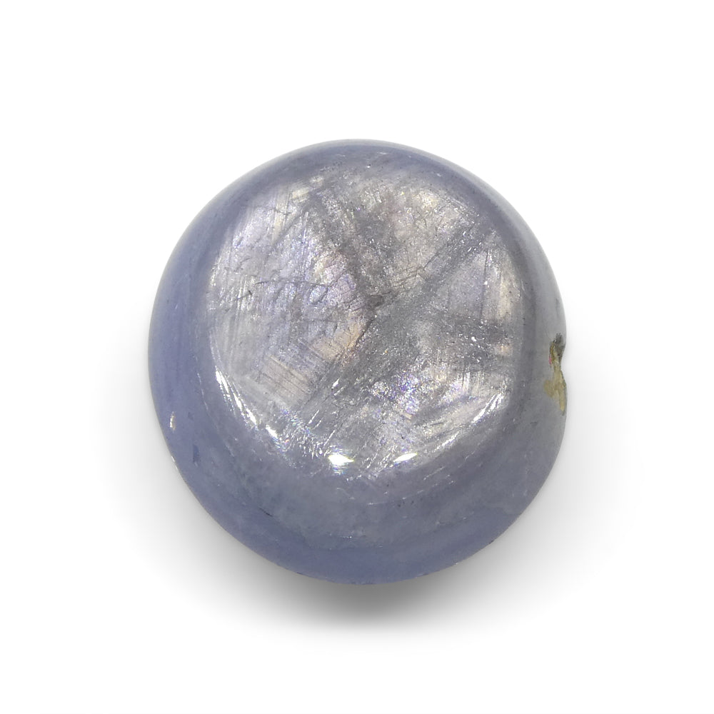 8.95ct Oval Cabochon Blue Star Sapphire from Sri Lanka, Unheated - Skyjems Wholesale Gemstones