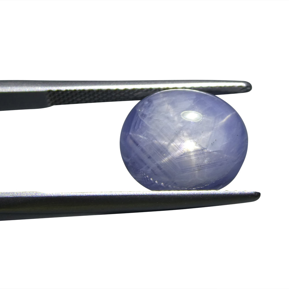 8.95ct Oval Cabochon Blue Star Sapphire from Sri Lanka, Unheated - Skyjems Wholesale Gemstones