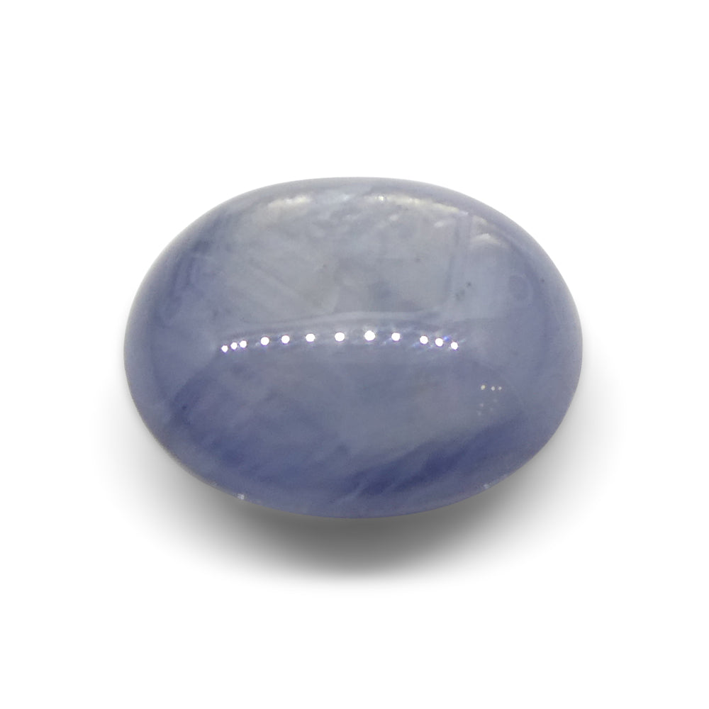 8.95ct Oval Cabochon Blue Star Sapphire from Sri Lanka, Unheated - Skyjems Wholesale Gemstones