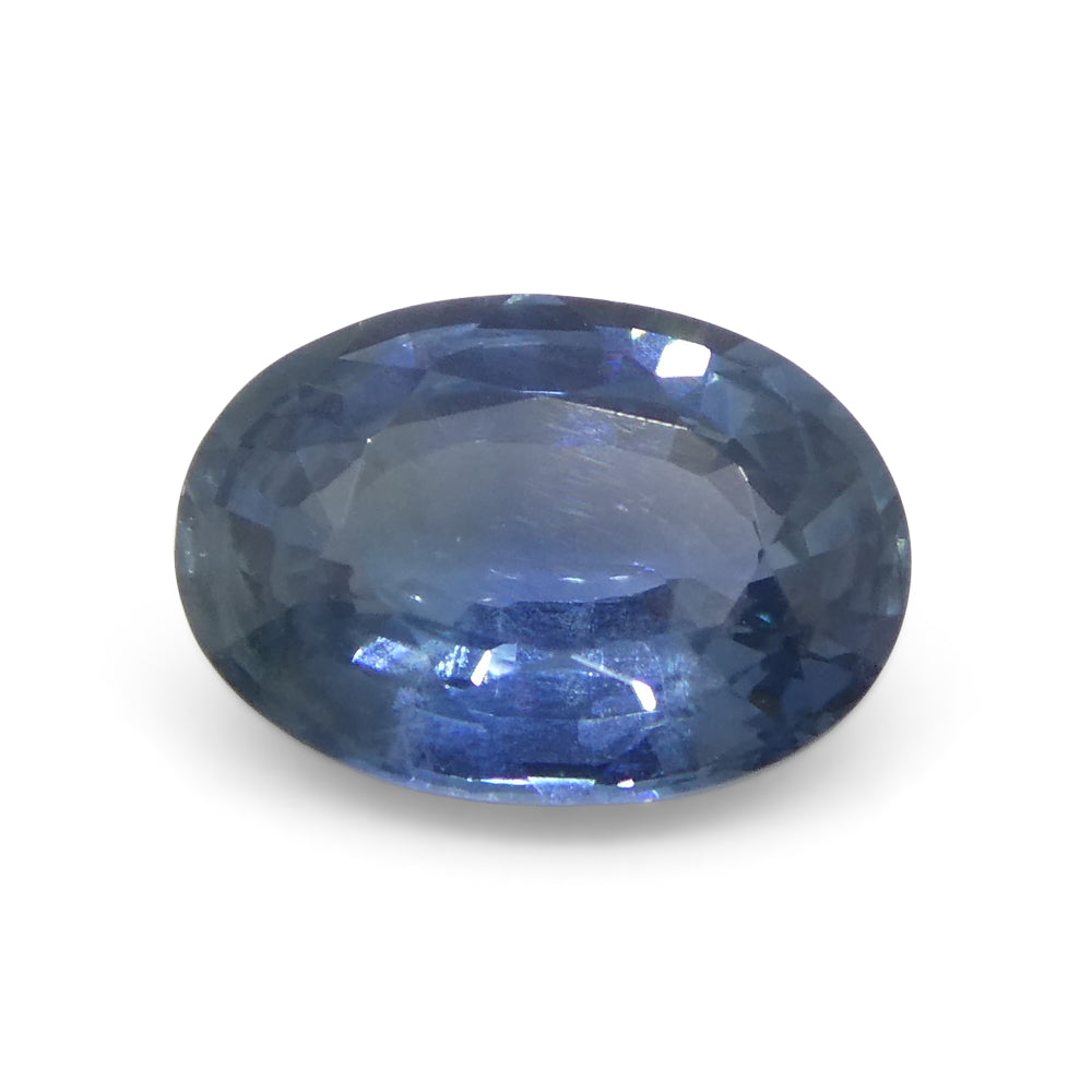 0.87ct Blue Oval Sapphire from Thailand, premium heated gemstone by SkyJems Canadian gem specialists