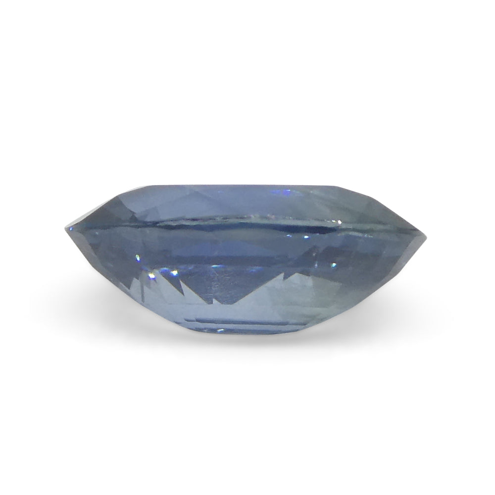0.87ct Blue Oval Sapphire from Thailand, premium heated gemstone by SkyJems Canadian gem specialists