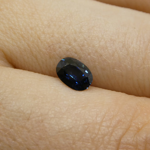0.77ct Oval Blue Sapphire from Thailand