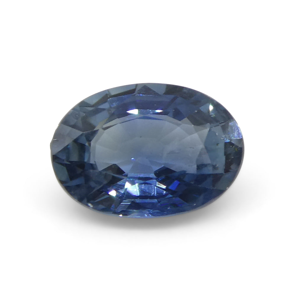 0.91ct Oval Blue Sapphire from Thailand, heated gemstone by SkyJems - premium blue corundum in classic oval cut