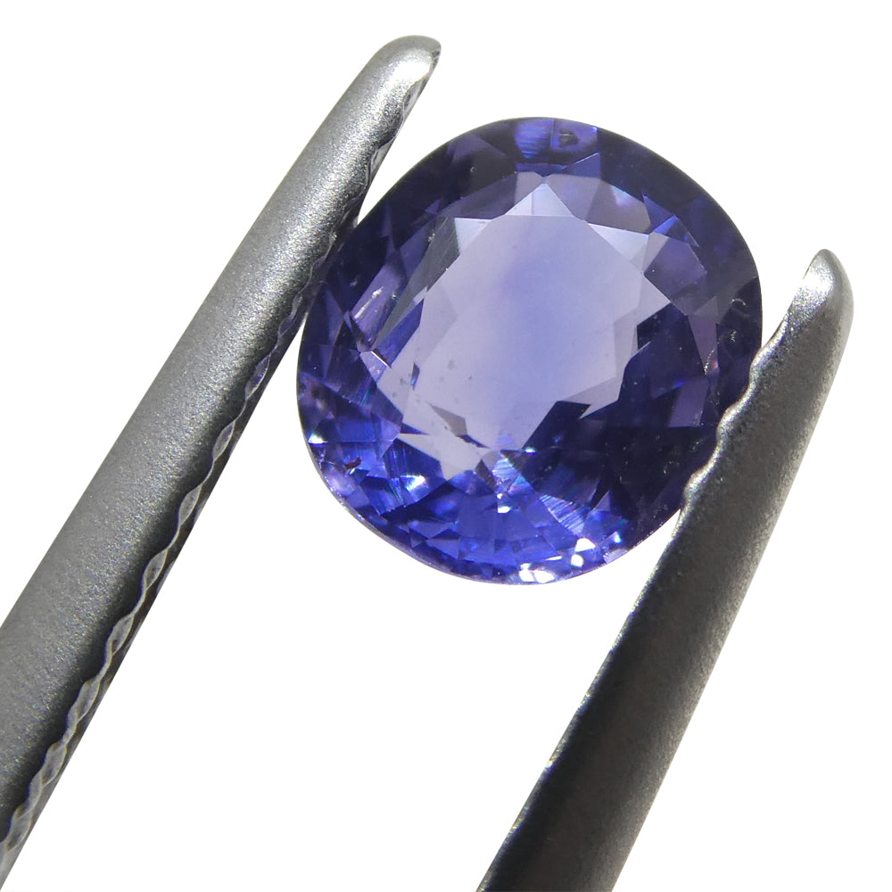0.89ct Cushion Blue Sapphire from East Africa, unheated natural gemstone by SkyJems Canadian gem specialists