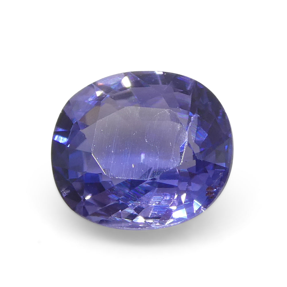 0.89ct Cushion Blue Sapphire from East Africa, Unheated - Skyjems Wholesale Gemstones