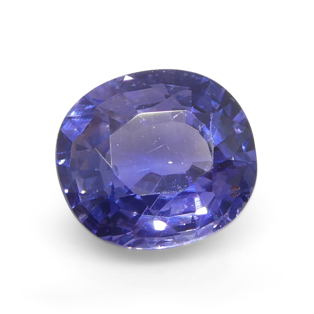 0.89ct Cushion Blue Sapphire from East Africa, Unheated - Skyjems Wholesale Gemstones