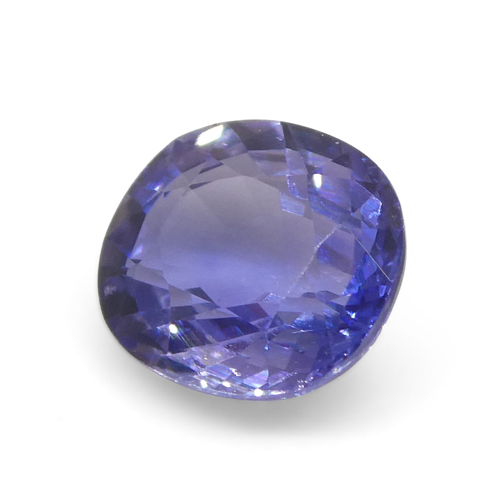 0.89ct Cushion Blue Sapphire from East Africa, Unheated - Skyjems Wholesale Gemstones