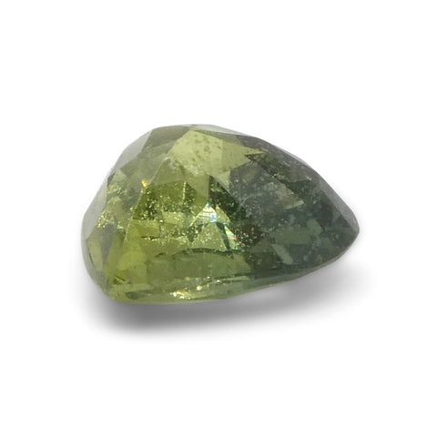 1.71ct Heart Shape Green Sapphire from Tanzania, Unheated
