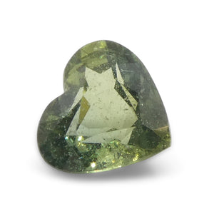 1.71ct Heart Shape Green Sapphire from Tanzania - Skyjems Wholesale Gemstones