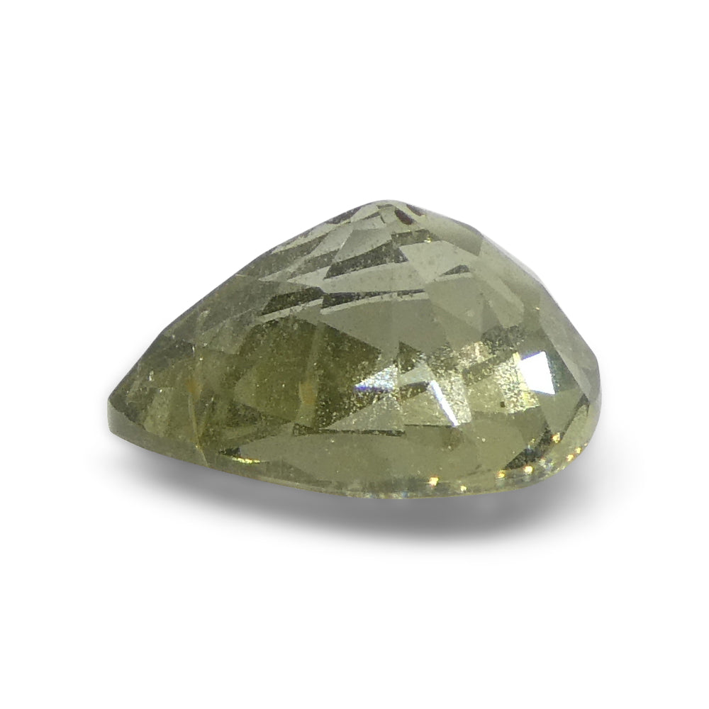 2.3ct Unheated Yellow Sapphire from Tanzania, Pear Shape - Premium Gemstone by SkyJems Canadian Gem Experts