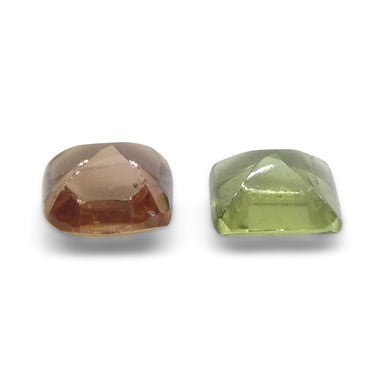1.18ct Square Sugarloaf Green/Orange Sapphire from Sri Lanka - Skyjems Wholesale Gemstones