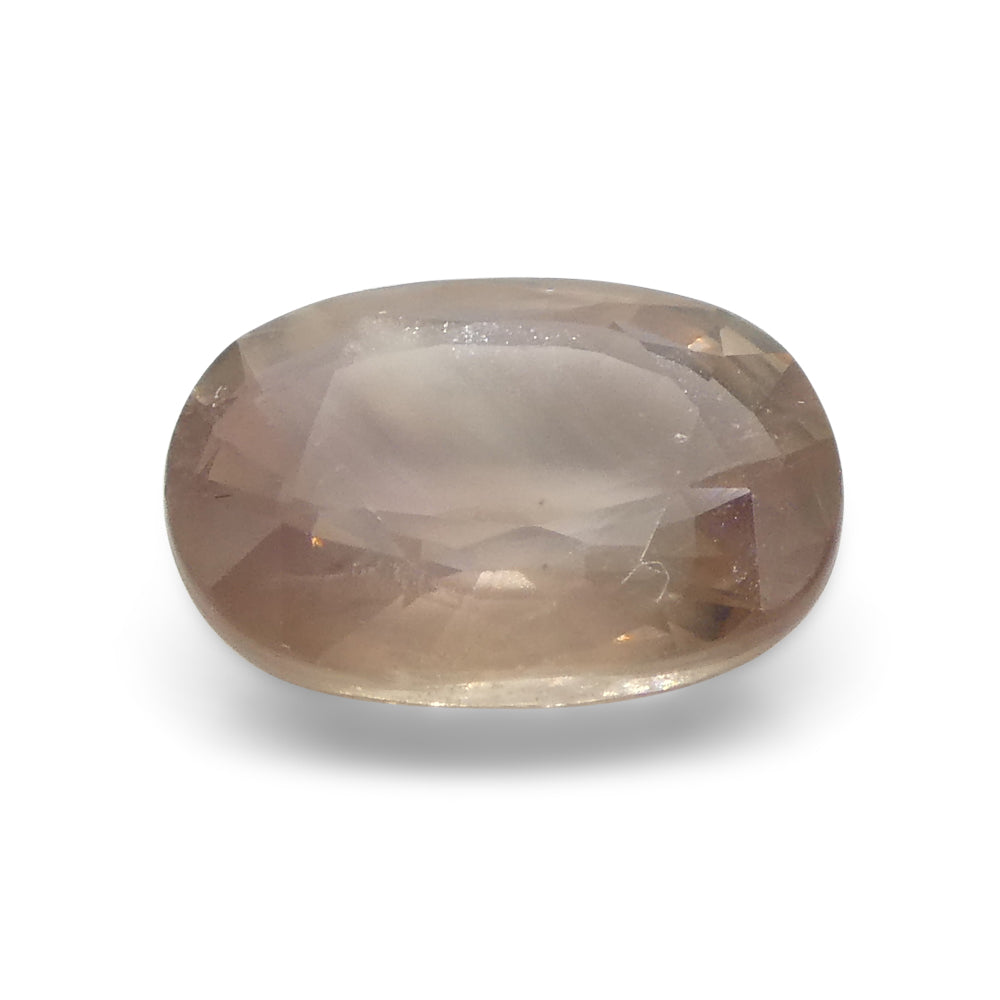 1.84ct Oval Cushion Opalescent Pinkish-Orange Sapphire from Umba, Tanzania - Skyjems Wholesale Gemstones