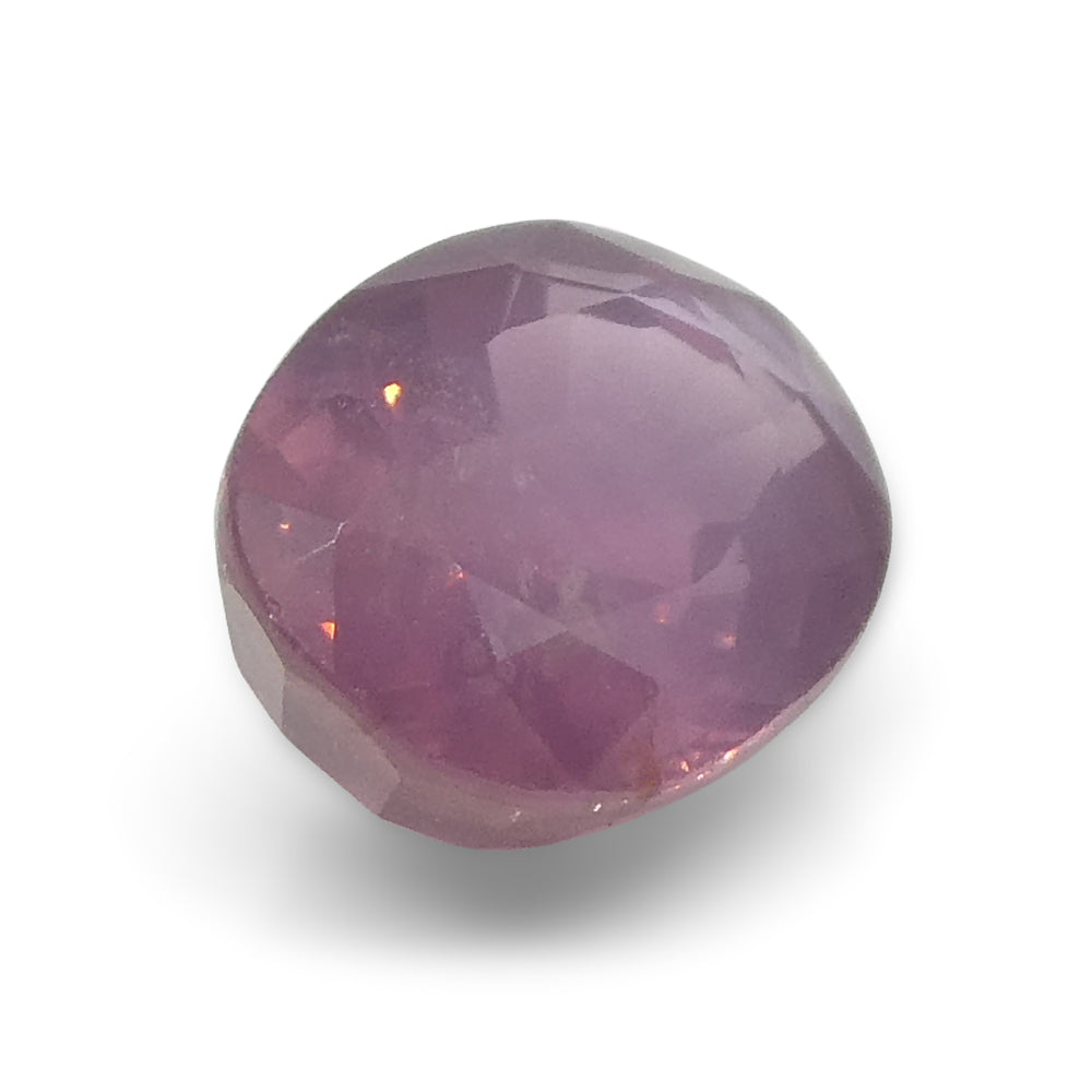 1.17ct Oval Opalescent Orangy Purplish Pink Sapphire from Umba, Tanzania - Skyjems Wholesale Gemstones