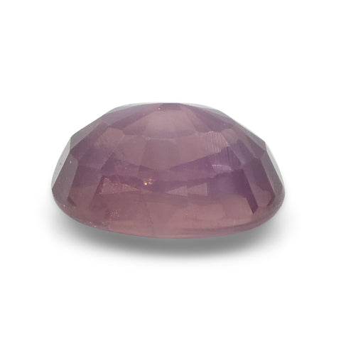 1.17ct Oval Opalescent Orangy Purplish Pink Sapphire from Umba, Tanzania, Unheated