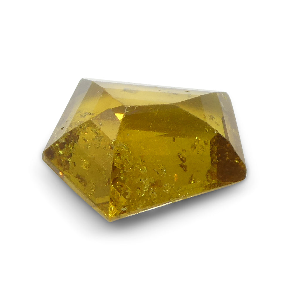 3.11ct Shield Greenish Yellow Sapphire from Umba, Tanzania - Skyjems Wholesale Gemstones