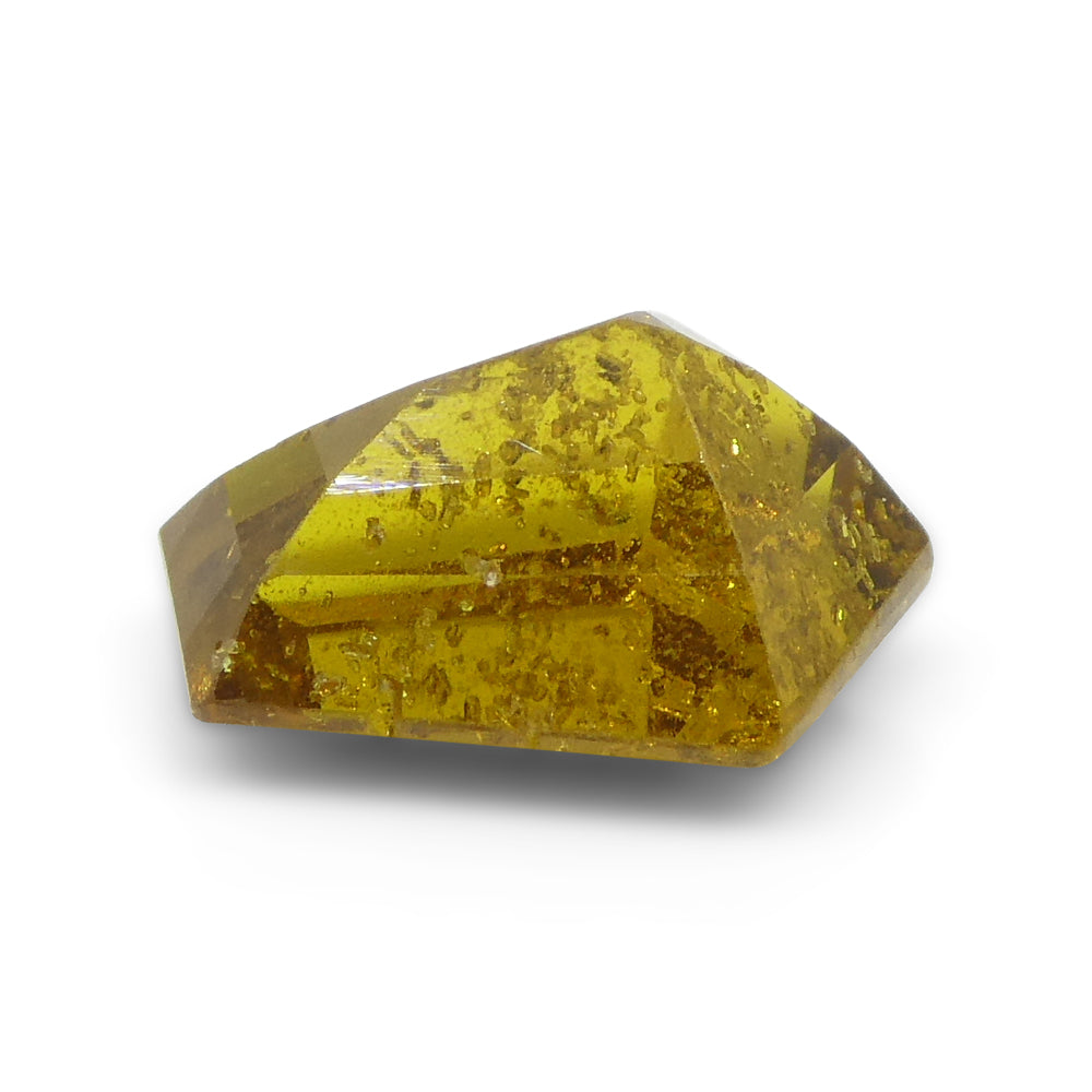 3.11ct Shield Greenish Yellow Sapphire from Umba, Tanzania - Skyjems Wholesale Gemstones