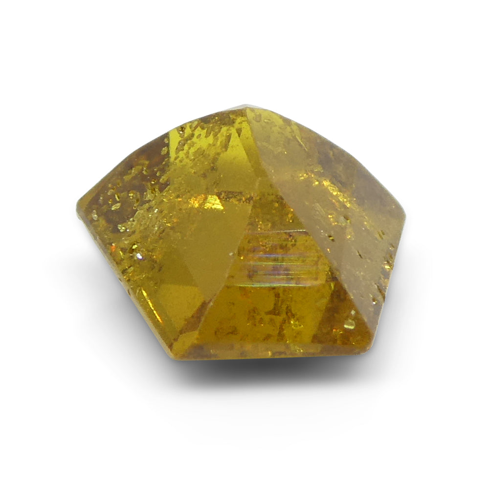 3.11ct Shield Greenish Yellow Sapphire from Umba, Tanzania - Skyjems Wholesale Gemstones