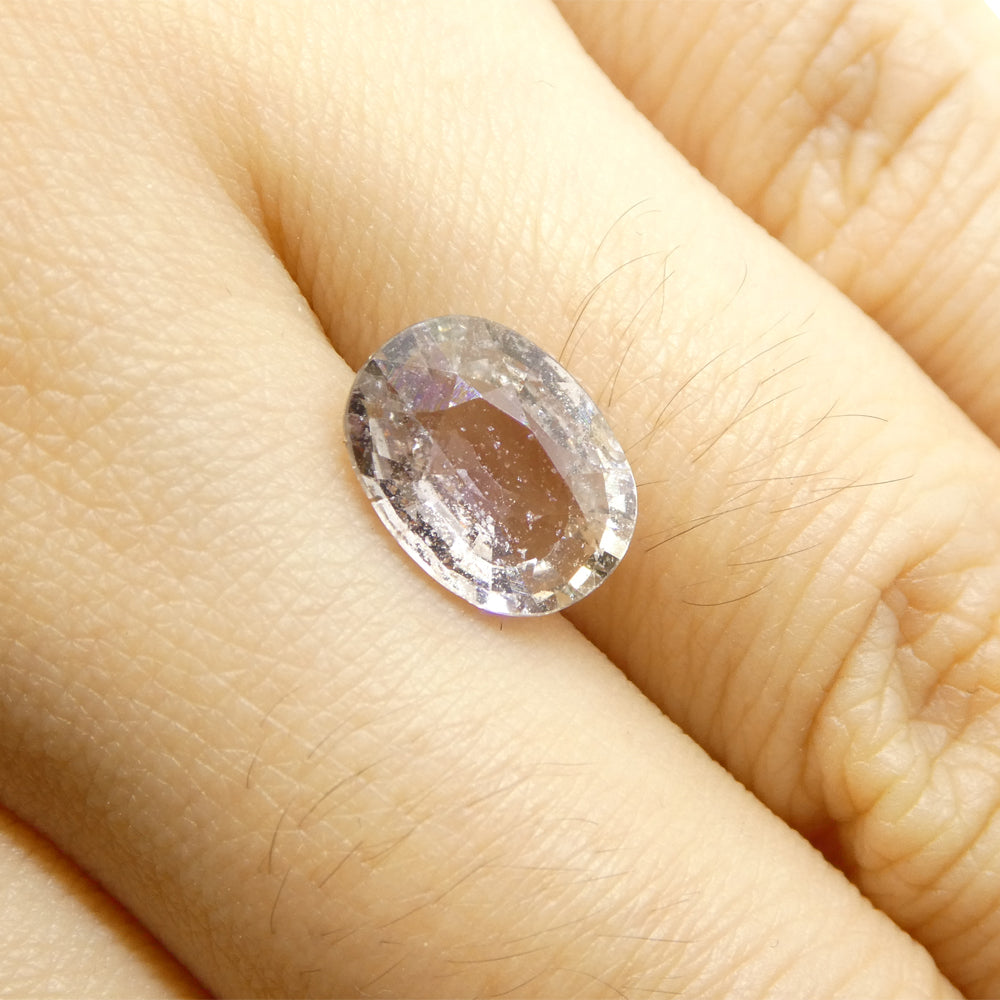 2.58ct Oval Grey Sapphire from Umba, Tanzania - Unheated Natural Gemstone by SkyJems Canadian Gem Experts