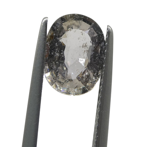 2.58ct Oval Grey Sapphire from Umba, Tanzania, Unheated
