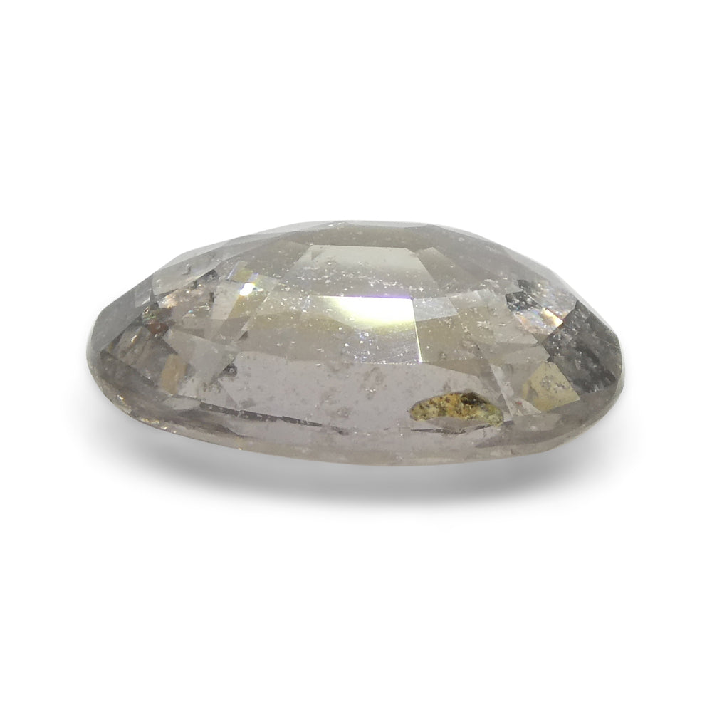 2.58ct Oval Grey Sapphire from Umba, Tanzania - Unheated Natural Gemstone by SkyJems Canadian Gem Experts