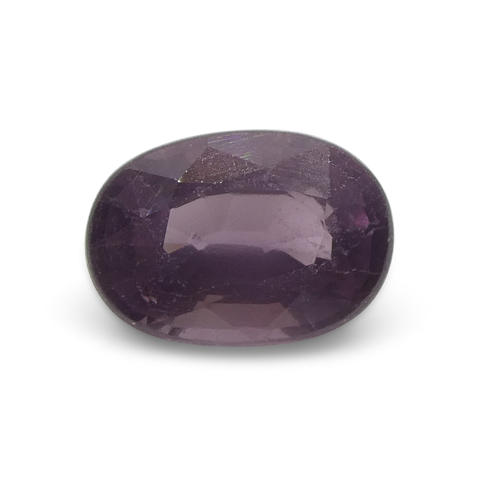 SkyJems 1.46ct Oval Purplish-Pink Sapphire from Umba, Tanzania - Rare Unheated Corundum Gemstone