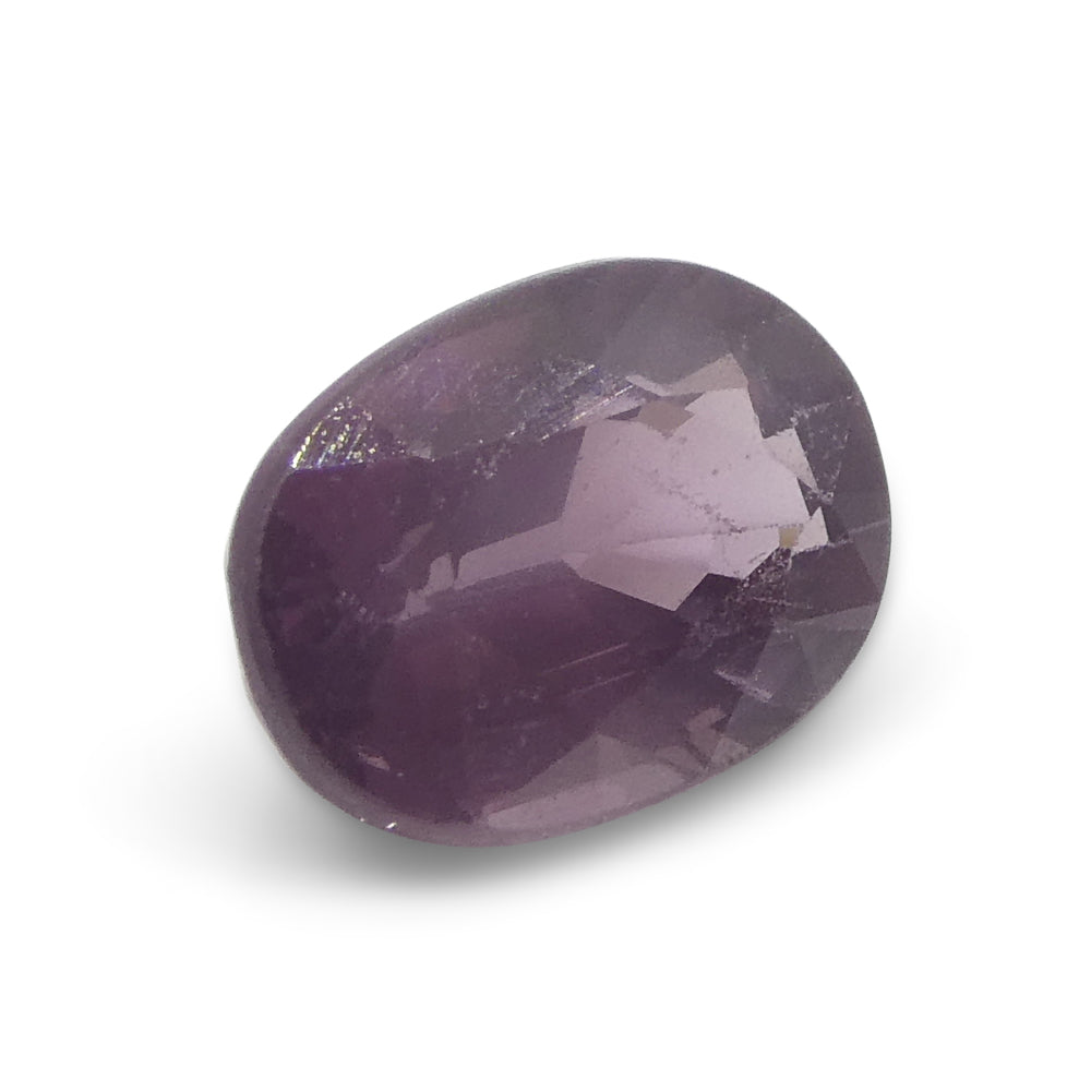 1.46ct Oval Purplish-Pink Sapphire from Umba, Tanzania - Skyjems Wholesale Gemstones