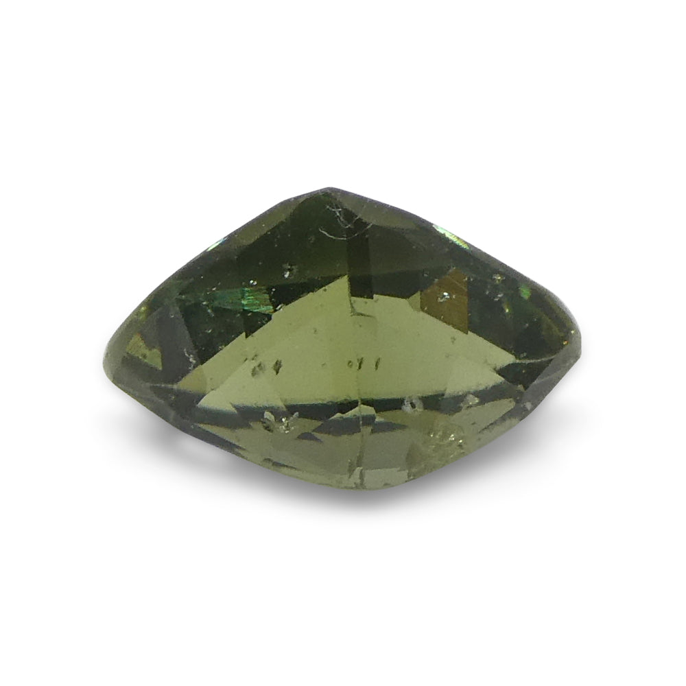 1.21ct Elongated Trillion Green Sapphire from Umba, Tanzania - Skyjems Wholesale Gemstones