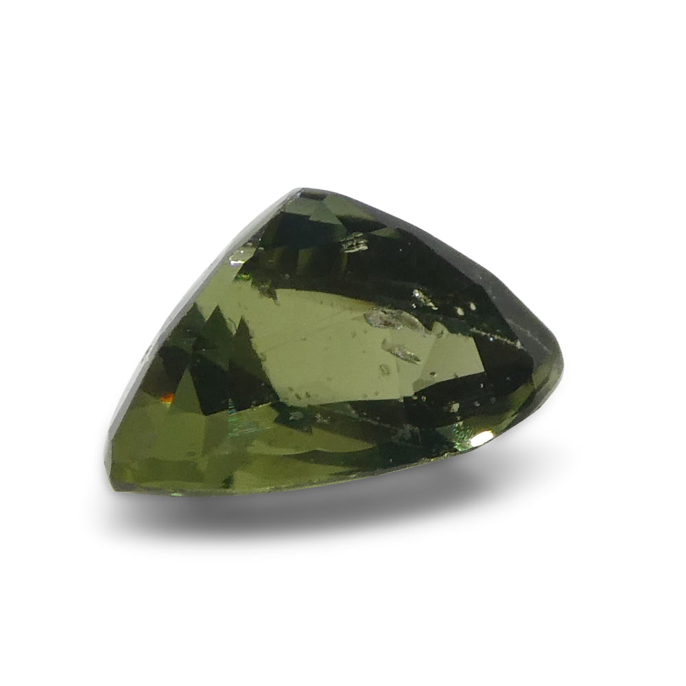 1.21ct Elongated Trillion Green Sapphire from Umba, Tanzania - Skyjems Wholesale Gemstones