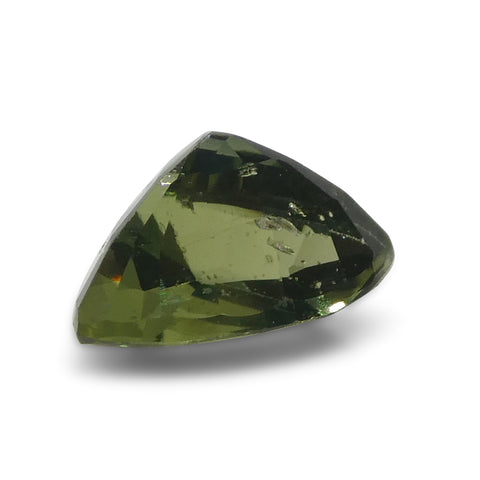 1.21ct Elongated Trillion Green Sapphire from Umba, Tanzania, Unheated