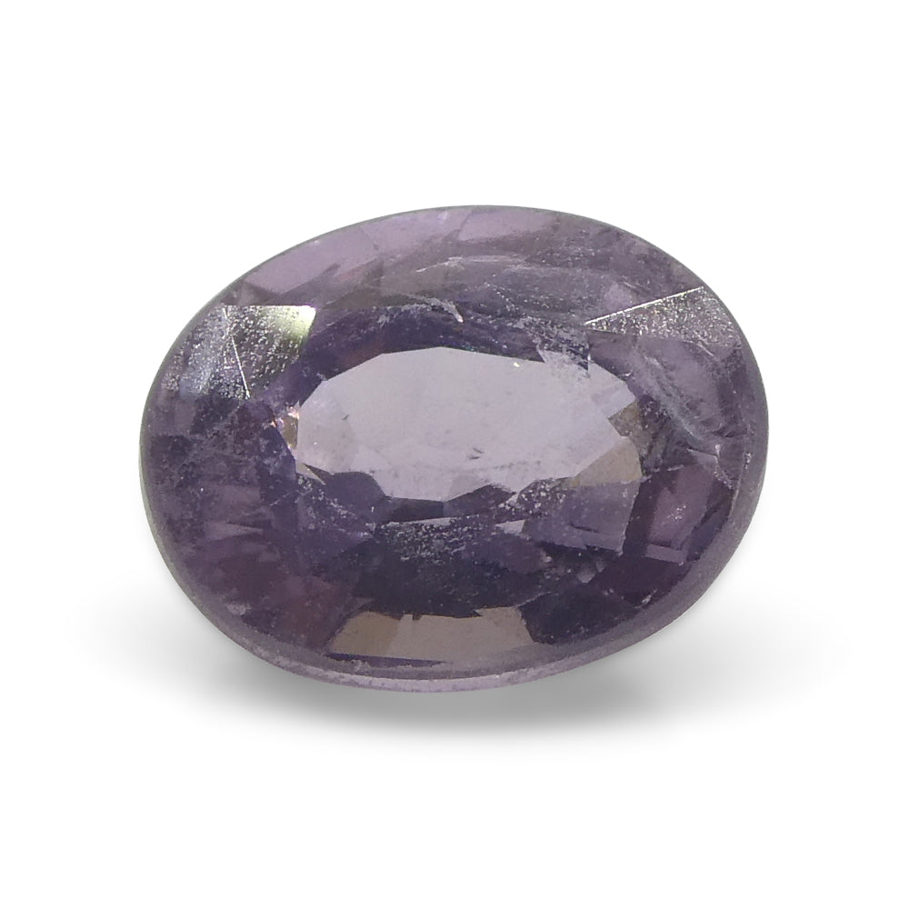 1.4ct Oval Bluish-Purple Unheated Sapphire from Umba, Tanzania - Rare Gem by SkyJems Canadian Gemstone Experts
