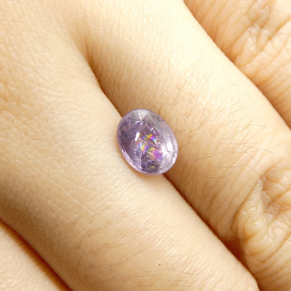 1.4ct Oval Bluish-Purple Sapphire from Umba, Tanzania - Skyjems Wholesale Gemstones