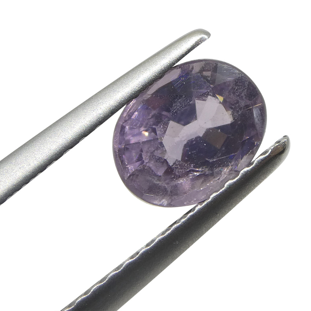 1.4ct Oval Bluish-Purple Sapphire from Umba, Tanzania - Skyjems Wholesale Gemstones