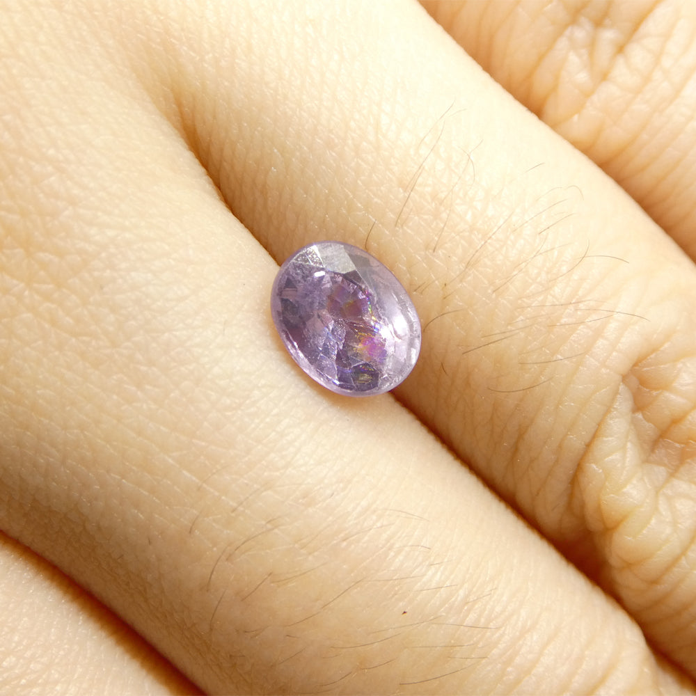 1.4ct Oval Bluish-Purple Sapphire from Umba, Tanzania - Skyjems Wholesale Gemstones