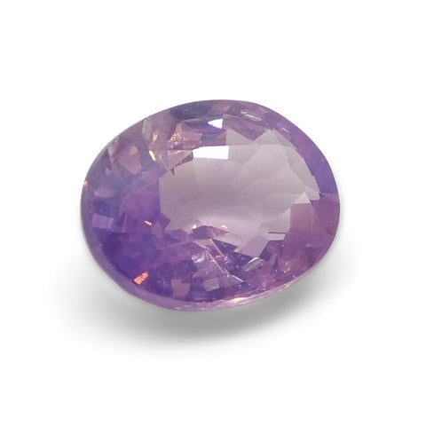 1.26ct Oval Pinkish-Purple Sapphire from Umba, Tanzania, Unheated