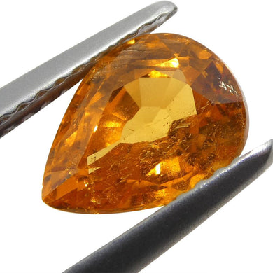2.34 ct Pear Shape Vivid Fanta Orange Spessartite/Spessartine Garnet - Skyjems Wholesale Gemstones