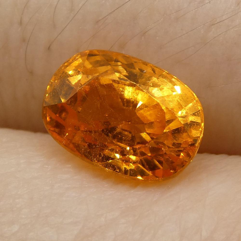 2.2 ct Cushion Vivid Fanta Orange Spessartite/Spessartine Garnet - Skyjems Wholesale Gemstones