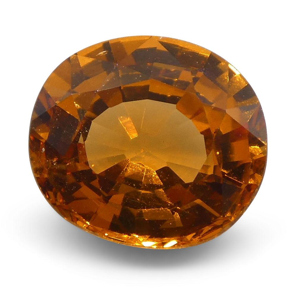 1.98 ct Oval Vivid Fanta Orange Spessartite/Spessartine Garnet - Skyjems Wholesale Gemstones