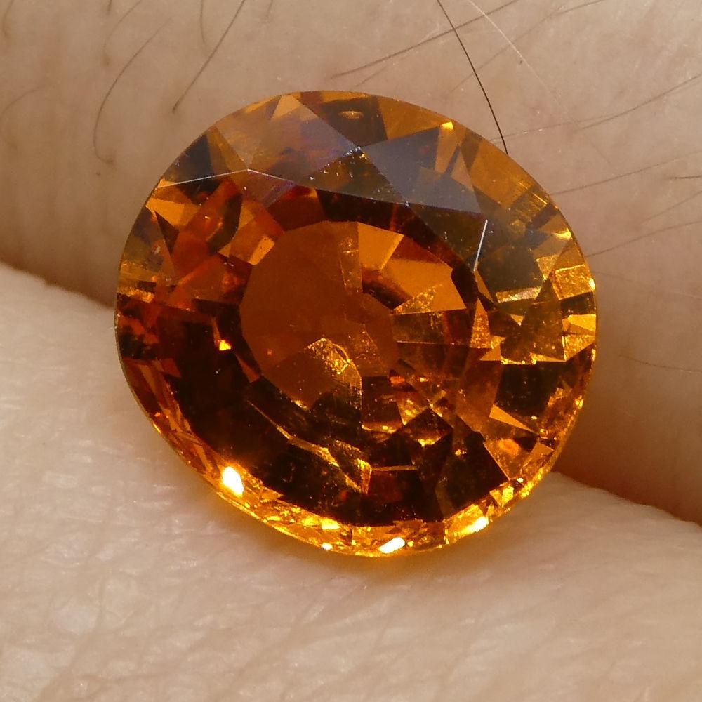 1.98 ct Oval Vivid Fanta Orange Spessartite/Spessartine Garnet - Skyjems Wholesale Gemstones