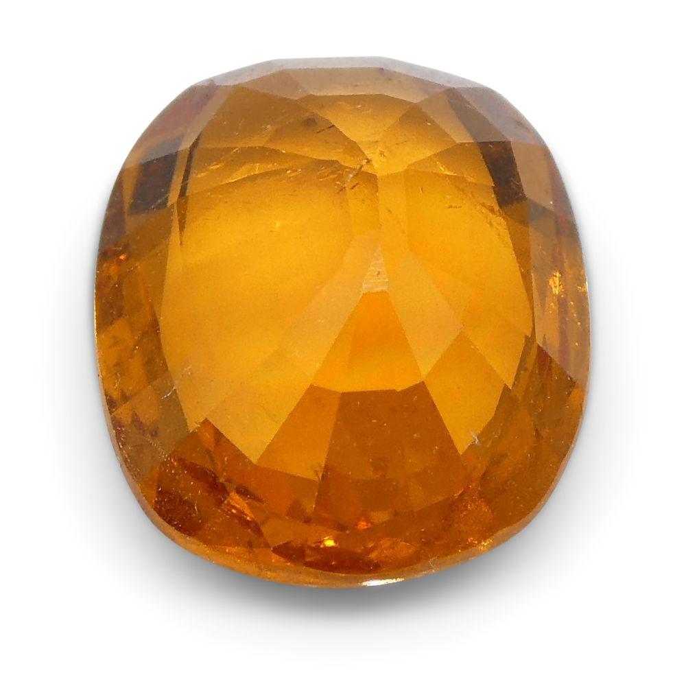 1.85 ct Cushion Vivid Fanta Orange Spessartite/Spessartine Garnet - Skyjems Wholesale Gemstones