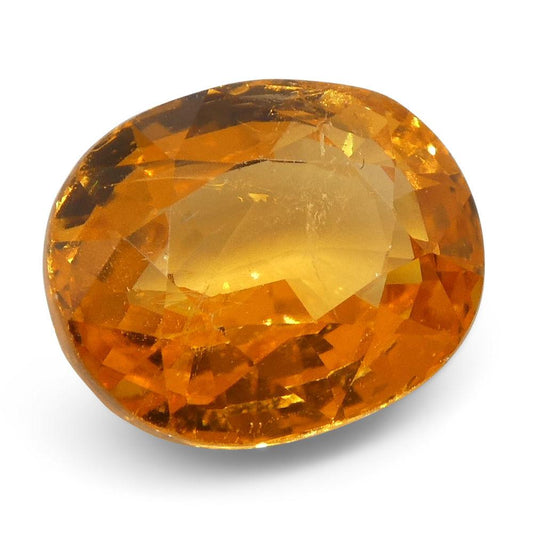 2.55 ct Oval Vivid Fanta Orange Spessartite/Spessartine Garnet - Skyjems Wholesale Gemstones