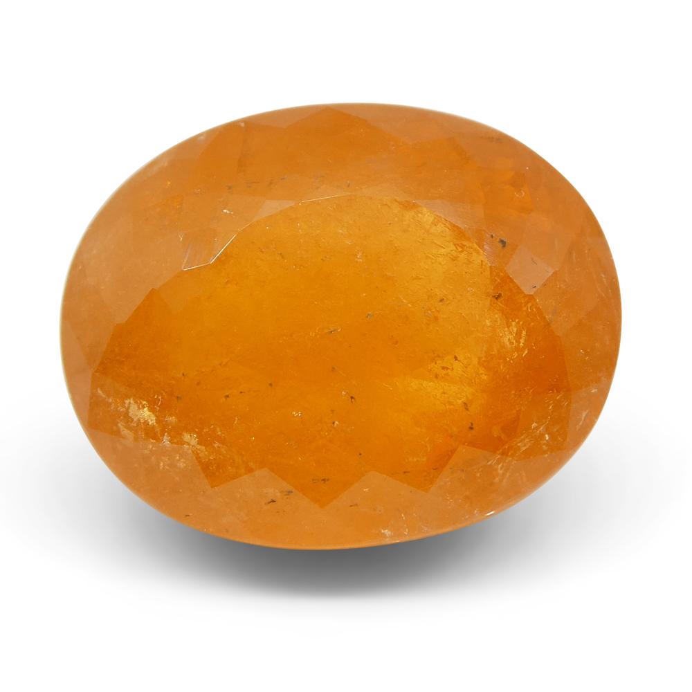 15.14ct Oval Fanta Orange Spessartite/Spessartine Garnet - Skyjems Wholesale Gemstones