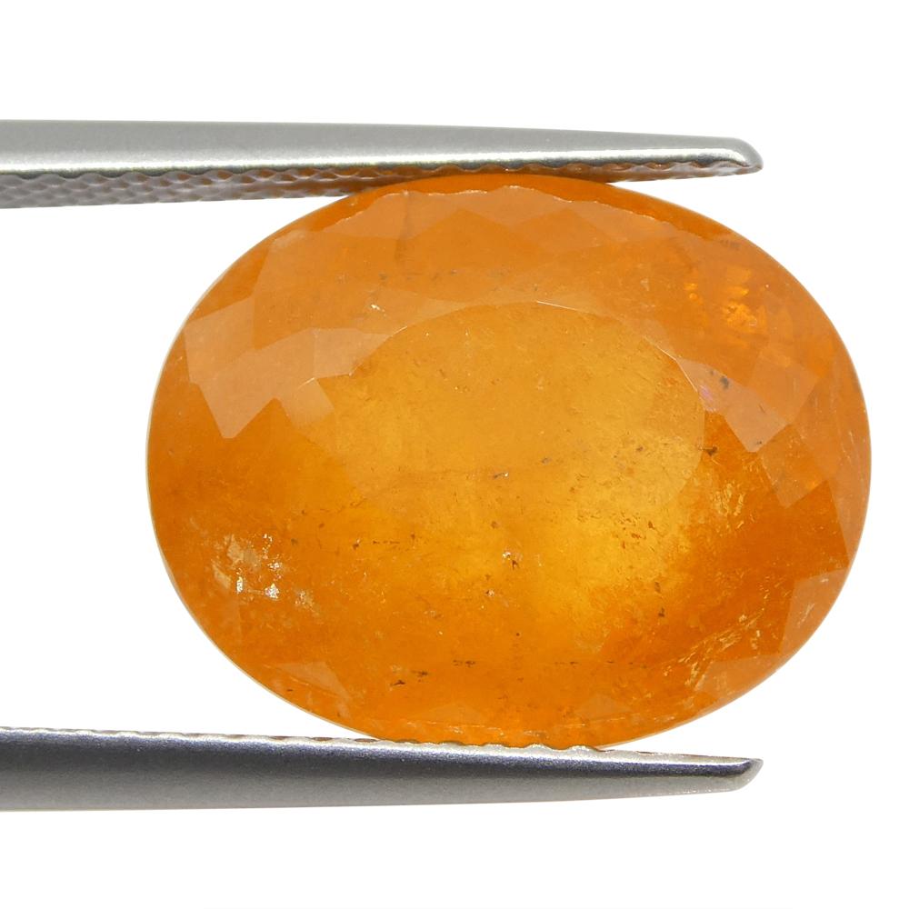 15.14ct Oval Fanta Orange Spessartite/Spessartine Garnet - Skyjems Wholesale Gemstones