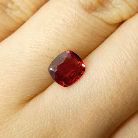 1.1ct Cushion Red Jedi Spinel from Sri Lanka