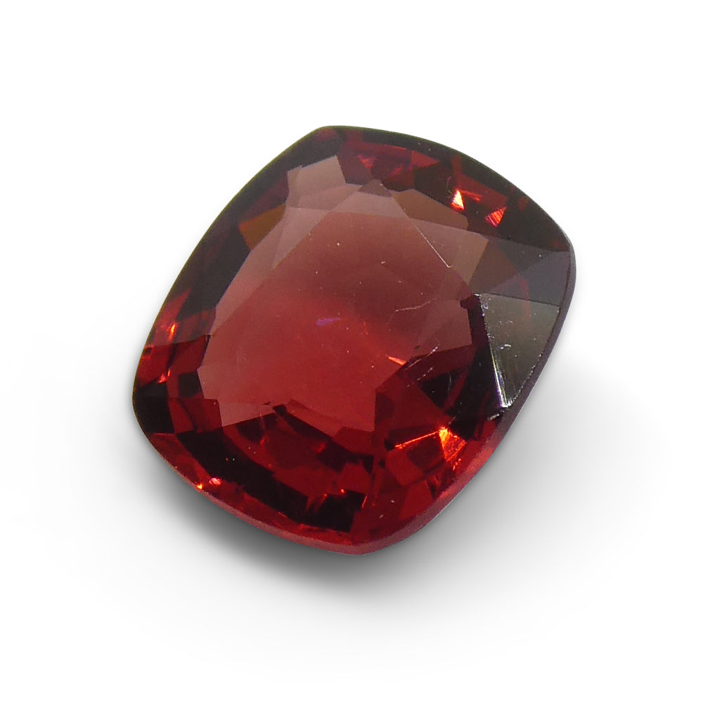 1.1ct Cushion Red Jedi Spinel from Sri Lanka, rare gem by SkyJems, premium unheated Ceylon gemstone in classic step cut