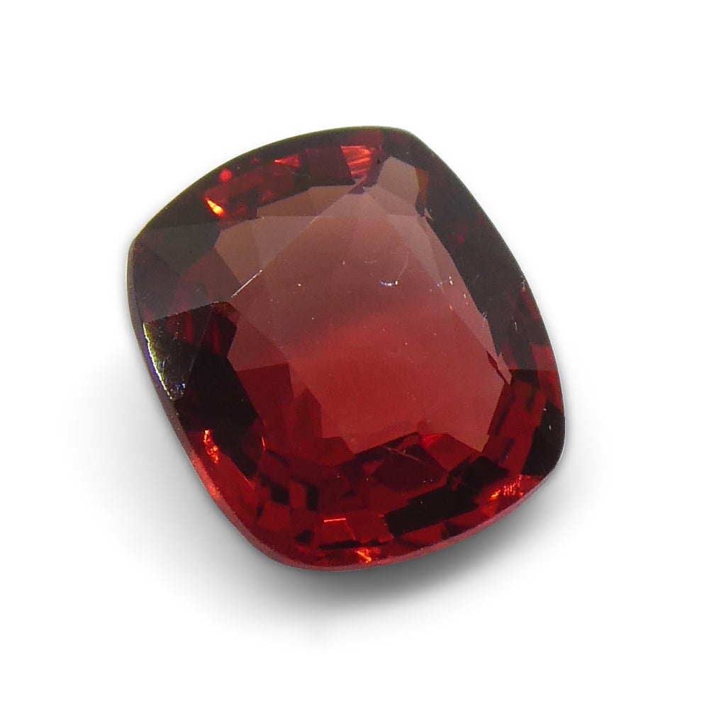 1.1ct Cushion Red Jedi Spinel from Sri Lanka, vibrant gem by SkyJems, premium unheated Ceylon gemstone collection