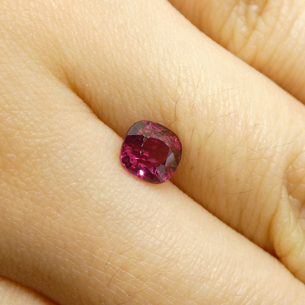 0.99ct Cushion Red Jedi Spinel from Sri Lanka - Skyjems Wholesale Gemstones